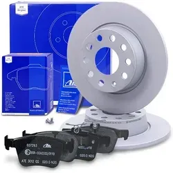 ATE Bremsscheiben + Bremsbeläge hinten für Audi, Seat, Skoda, VW - Hochwertige ATE Bremsscheiben und Bremsbeläge hinten für zuverlässige Bremsleistung. Ideal für den professionellen Einsatz und passend für zahlreiche Modelle.