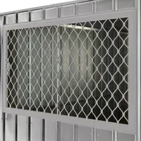 Globel Fenster-Kit, Silber - Zubehör für Gartenhäuser, nachrüstbares Fenster für mehr Tageslicht und bessere Sicht im Innenraum Ihres Gerätehauses.