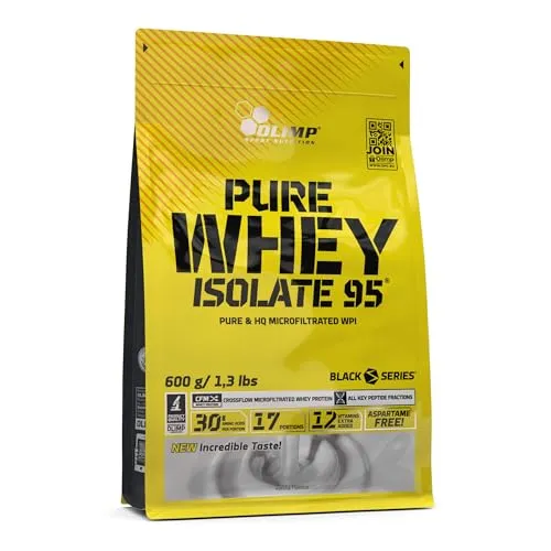 Olimp Pure Whey Isolate 95, 600 g Beutel, Vanille - Protein Shakes & Muskelaufbau, hochwertiges Whey-Isolat für schnellen Muskelaufbau und optimale Regeneration.