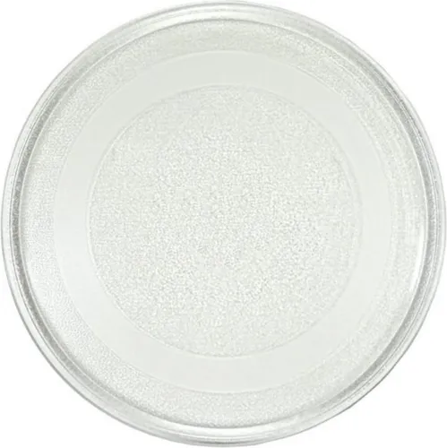 Universal Mikrowellenteller 24,5 cm | Drehteller für Mikrowelle | Glasteller | Ersatz Glasplatte für Mikrowellen | Universalteller | Glasdrehteller