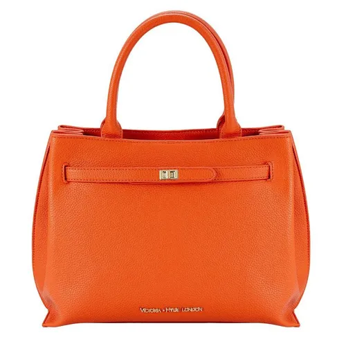 Victoria Hyde Lambeth Shopper Handtasche - Handtasche aus hochwertigem Lederimitat in klassischem Orange, vielseitig tragbar als Handtasche oder Crossbody Bag. Ideal für stilbewusste Frauen.
