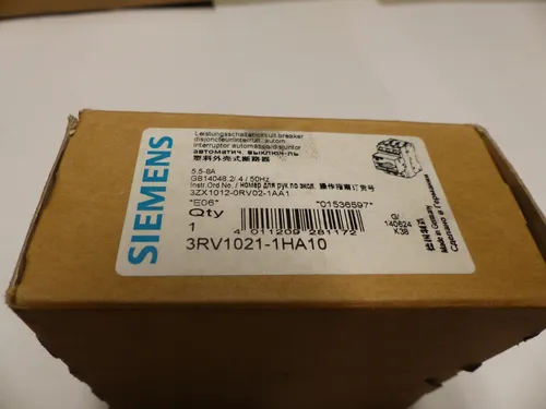 Leistungsschalter 3RV1021-1HA10 Siemens