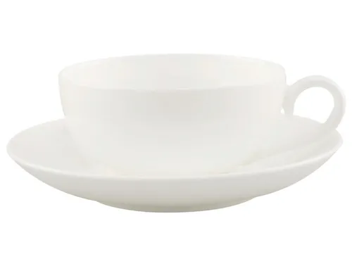 Villeroy & Boch Royal Teetasse mit Untertasse - 20% Rabatt - Kaffeetassen & -becher, Set aus Teetasse und Untertasse aus PREMIUM BONE PORZELLAN, ideal für stilvolle Teestunden.