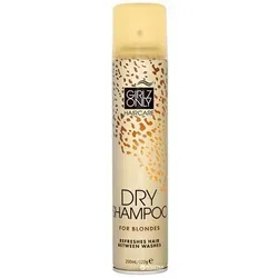Girlz Only Haircare Trockenshampoo mit Argan-Öl für blondes Haar, 200 ml - Kraftvolles Trockenshampoo für blondes Haar, das sofort Frische und Volumen verleiht. Mit Arganöl für geschmeidiges, leicht zu stylendes Haar. Ideal zur Auffrischung zwischen den Wäschen.