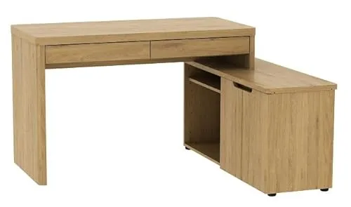 Jahnke Eckschreibtisch LIBRE C 155 E – Wechselseitig montierbar, 140 cm - Kinderschreibtische mit innovativer Kabeldurchführung und viel Stauraum – ideal für einen organisierten Arbeitsplatz im Kinderzimmer.