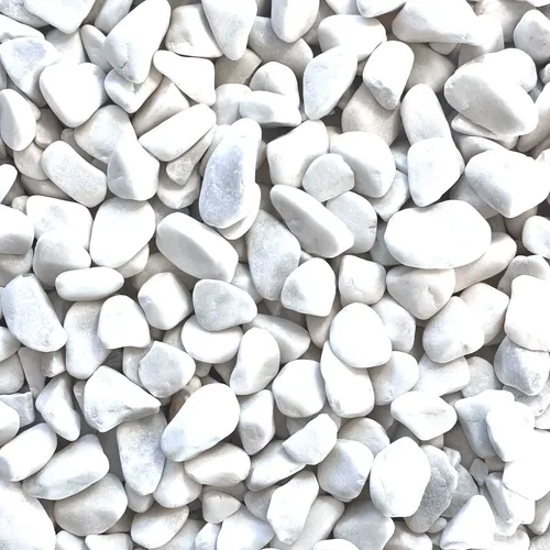 Marbles 7-15mm. 1kg. Weiße Steine, Dekosteine, Marmor, Marmorkies gerundet WEISS