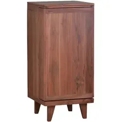 Barschrank Tamesi Teak - Mid-Century Stil - Eleganter Barschrank aus massivem Teakholz im Mid-Century Stil. Ideal für gesellige Abende, bietet Platz für bis zu 16 Weinflaschen und Gläser. Praktisch und stilvoll – ein echtes Highlight für Ihre Hausbar!