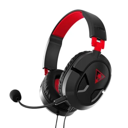 Turtle Beach Recon 50 Gaming Headset - Gaming-Headset mit vielseitiger Kompatibilität für PC, PS4, PS5 und Xbox, sowie einem abnehmbaren Mikrofon für klare Chats und Musikgenuss.