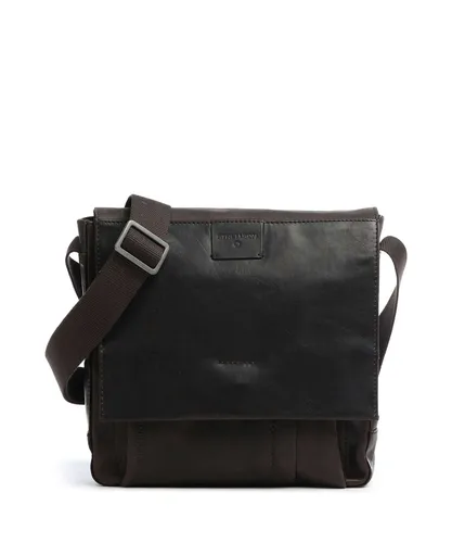 Strellson Leder Umhängetasche Brick Lane Jeremy darkbrown - Elegante Handtasche aus hochwertigem Leder mit verstellbarem Schultergurt und vielseitigen Fächern für optimale Organisation – ideal für den Alltag.