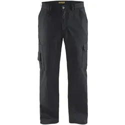 Blaklader 14071800 Hose, Schwarz, Größe C52 - Arbeitshosen mit drei praktischen Seitentaschen, inklusive einer Gesäßtasche mit Klettverschluss und Zollstocktasche, ideal für Handwerker und Bauarbeiter.