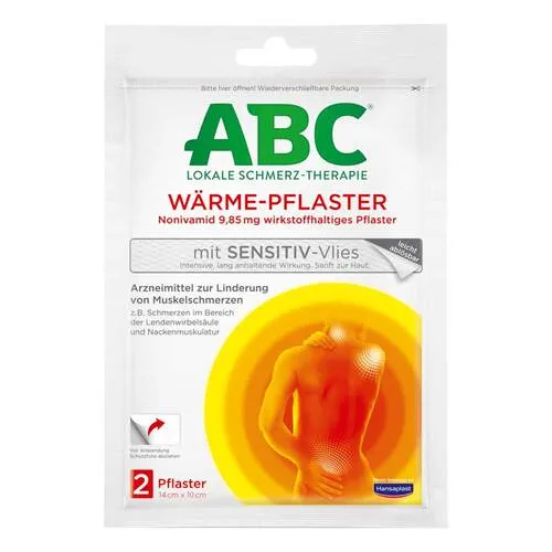 Hansaplast Med Wärme-Pflaster Sensitive-Vlies - Arzneimittel zur Linderung von Muskel- und Rückenschmerzen, mit langanhaltender Wärmewirkung für bis zu 8 Stunden. Ideal für Erwachsene zur schnellen Schmerzlinderung.