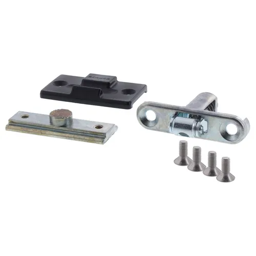 Schüco Rollenschnäpper 243101 für Balkontüren - Fensterbeschläge & -schlösser, wendbar und ideal für Aluminiumfensterrahmen, inklusive Schrauben für einfache Montage.