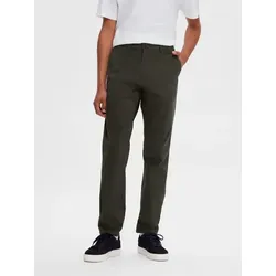 Selected Homme Herren Chino Hose SLHSLIM-NEW MILES Slim Fit Blau - Herren-Stoffhose im Slim Fit, ideal für Büro und Freizeit, aus 91% Baumwolle für hohen Tragekomfort und eine perfekte Passform.