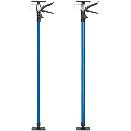 tectake Deckenstütze Montagestütze 2er Set - Baubedarf: Tragkraft von 30 kg pro Stütze, flexibel einsetzbar von 115 bis 290 cm, inklusive Schnellspann- und Löseeinrichtung für einfache Handhabung.