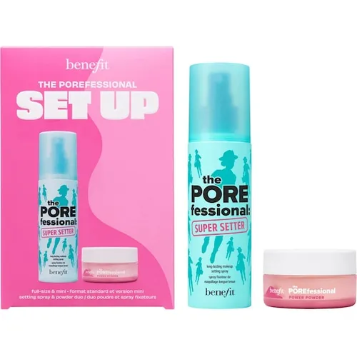 Benefit The POREfessional Set Up - Setting Spray & Puder Duo - Sonstige Make-Up-Artikel mit langanhaltendem Effekt: Das Set enthält ein Fixierspray und ein mattierendes Puder, ideal für einen perfekten Look bis zu 16 Stunden.