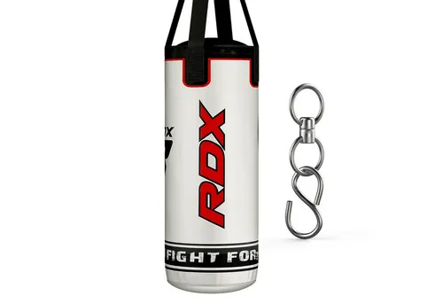 RDX Kids Heavy Boxing 2FT Boxsack - Hochwertiger Boxsack für Kinder aus strapazierfähigem Maya-Fellleder, inklusive stoßabsorbierenden Handschuhen für maximalen Schutz. Ideal für sicheres und effektives Training.