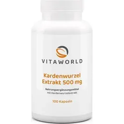 Vitaworld Kardenwurzel 500 mg Kapseln, 100 St. Kapseln