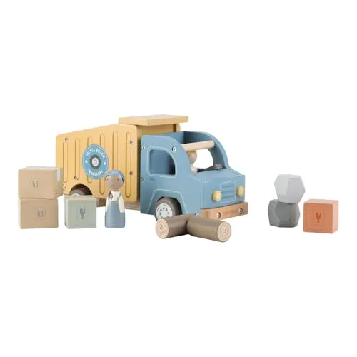 Little Dutch 2535 Holz Kipplaster - blau