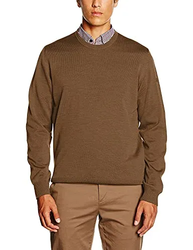 Maerz Herren 490500 Pullover - Beige (Teddy 170), Größe 52 EU - Klassischer Pullover aus hochwertiger Wolle, ideal für stilvolle Looks. Perfekt für den Alltag und angenehm zu tragen.