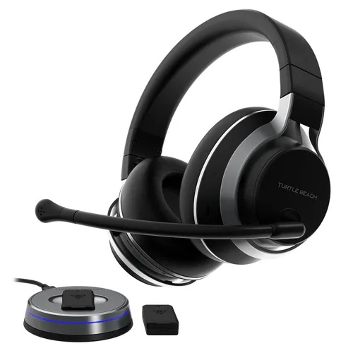 Turtle Beach Stealth Pro Gaming-Headset - Kabellose Freiheit in Schwarz - Gaming-Headset mit aktiver Geräuschunterdrückung und abnehmbaren Kabeln für ungestörten Spielspaß. Ideal für Gamer, die Komfort und Klangqualität schätzen.