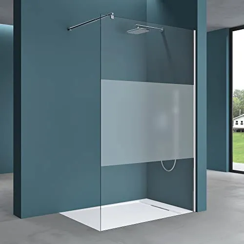 Mai & Mai Duschwand Bremen2MS 50x200cm - Luxuriöse Duschabtrennung aus 10mm ESG-Sicherheitsglas mit NANO-Beschichtung, variabler Wandabstand 80-120cm und einfache Montage. Ideal für stilvolle Badezimmer.