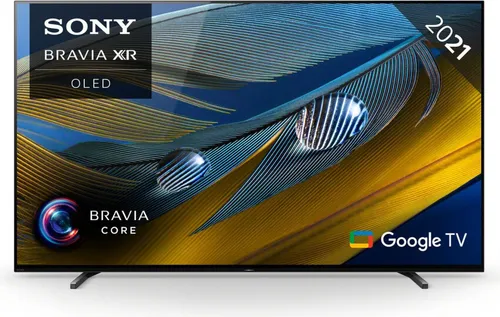 Sony XR55A80J 55' 4K Ultra HD OLED Fernseher - Schwarz - Fernseher mit 55 Zoll, 4K Ultra HD und OLED-Technologie. Erleben Sie atemberaubende Bilder und realistischen Sound dank XR Prozessor und integrierten Lautsprechern.