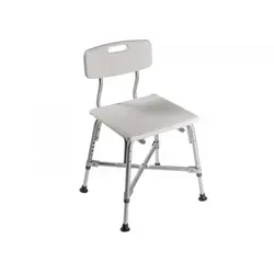 Drive Medical DS 250 XXL Duschstuhl mit Rückenlehne - Behinderten-Bedarf: Stabiler Duschstuhl mit 250 kg Tragkraft, höhenverstellbar und rutschsicher für maximale Sicherheit beim Duschen.