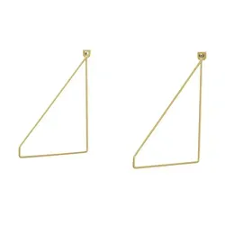 Bodenträger  2er-Set  Scaffale , gold , Maße (cm): H: 24 T: 26.5