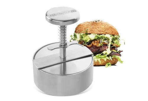 FMprofessional Burgerpresse - Perfekte Burger formen - Grillzubehör für saftige Burger, einfach in der Handhabung und sorgt für gleichmäßige Patties.