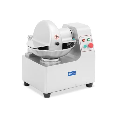 Royal Catering RCBC-5V3 Tischkutter - 5L Küchenkutter mit 550W Motor, ideal für schnelles Zerkleinern von Fleisch, Gemüse und mehr