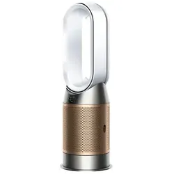 Dyson Purifier Hot+CoolTM HP2 - 3-in-1 Ventilator, Luftreiniger & Heizlüfter - Luftreiniger in Weiß/Gold, der Raumluft reinigt, heizt und kühlt. Fängt 50% mehr NO2 ein und zerstört Formaldehyd. Mit MyDyson App für Luftqualitätsberichte.