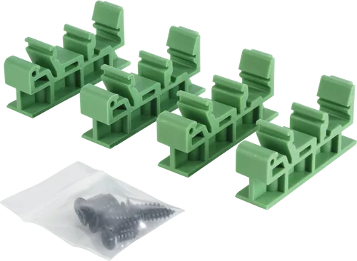 DELOCK 65961 - 4 Stück Hutschienenclips für Platine