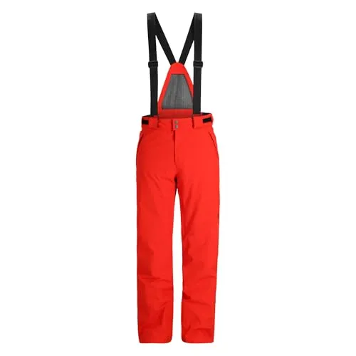 Spyder Boundary Pant Herren Volcano L - Hochwertige Skihose aus Stretch EXO Shield Recycled Polyester, 10k/10K wasserdicht und atmungsaktiv, ideal für Outdoor-Aktivitäten mit abnehmbaren Hosenträgern.