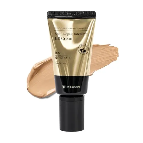 MIZON SNAIL REPAIR INTENSIVE BB CREAM SPF 30 - 50ml - Anti-Faltenprodukte mit Schneckenschleim, bietet umfassenden UVA/UVB-Schutz und ist ideal für alle Hauttypen.