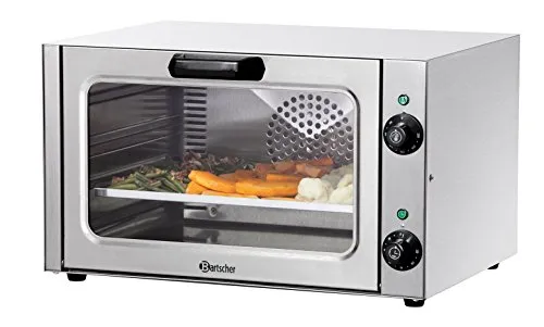 Bartscher Mehrzweck-Heißluftofen - Edelstahl, 2500 W, 6 Minuten Aufheizzeit, ideal für Gastronomiebetriebe