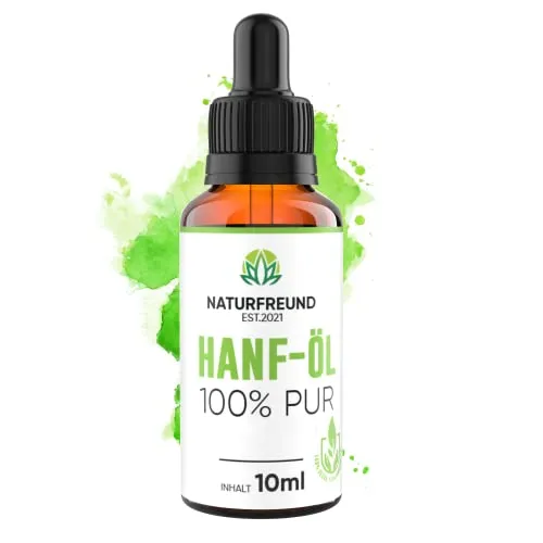 NATURFREUND® Hanföl HOCHDOSIERT - Premium Hanfsamenöl mit 150mg Omega 3-6-9 - Omega 3-6-9 Öl, hochdosiert für maximale Wirksamkeit mit optimalem Fettsäuren-Verhältnis 3:1, vegan und kaltgepresst – Made in Germany für höchste Qualität.