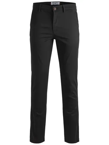 Jack & Jones Chinohose Marco Bowie schwarz 36 - Modische Chinohose für Herren, aus 98% Baumwolle und 2% Elasthan, bietet hohen Tragekomfort und eine schmale Passform – perfekt für Freizeit und Büro.