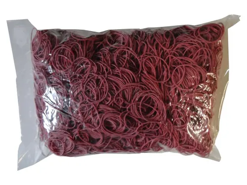 1kg Gummibänder Gummiringe rot Breite=3mm Ø=80mm