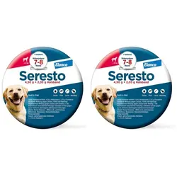 Seresto Halsband für große Hunde über 8 kg - Weiteres Autozubehör, schützt zuverlässig vor Flöhen und Zecken bis zu 8 Monate und eignet sich ideal für Reisen.