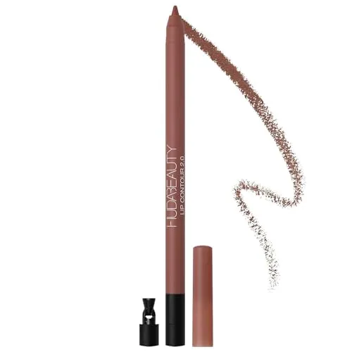 Huda Beauty Lip Contour 2.0 Konturstift Warn Brown - Lippenstift, veganer Konturstift mit langanhaltender, intensiver Farbe für perfekte Lippenkonturen und pralleres Aussehen.