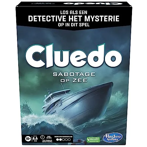 Hasbro Gaming Cluedo Sabotage auf See, EIN Flucht- und Detektivspiel, Escape Room Brettspiel, kooperatives Spiel, 1-6 Spieler