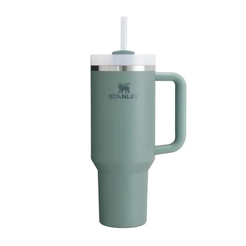 Stanley Quencher H2.0 FlowState Trinkflasche mit Strohhalm 1.18L - Thermobecher hält 11 Stunden kalt, 48 Stunden eisgekühlt und spülmaschinenfest