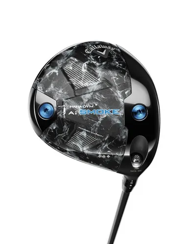 Callaway Paradym Ai Smoke Triple Diamond Driver Herren Golfschläger - Fortschrittlicher Golf Driver mit Ai Smart Face für optimale Schlagleistung. Kompakte Bauform und verbesserte Gewichtsverteilung sorgen für präzise Schläge vom Tee.