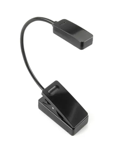 LED Leselampe mit Klammer für Kindle, Schwarz
