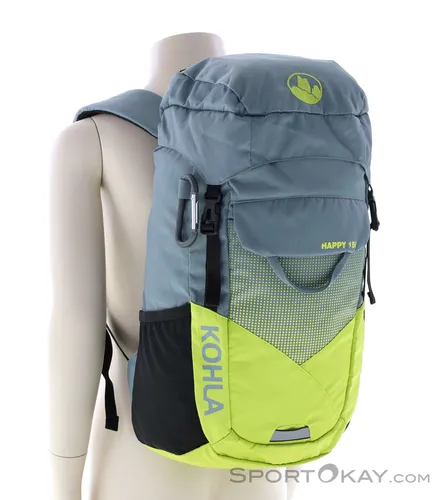 Kohla Kinder Happy Rucksack 15L grau - Schulranzen für junge Abenteurer von 7-14 Jahren, mit kindgerechter Ausstattung und praktischem Design für unvergessliche Abenteuer.