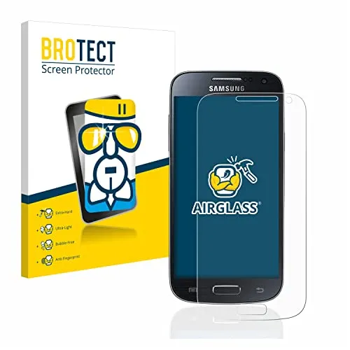BROTECT Schutzglas für Samsung Galaxy S4 Mini Schutzfolie Panzer Folie Glas[Extrem Kratzfest 9H, Anti-Fingerprint, Ultra-Transparent]