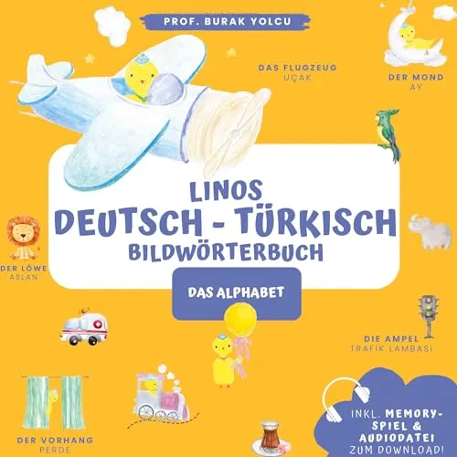 Linos Deutsch Türkisch Bildwörterbuch: Memoryspiel & Audio für Kinder - Türkisch lernen mit dem Linos Bildwörterbuch: Ideal für Kinder und Anfänger, inklusive Memoryspiel und Audio zum Download für interaktives Lernen.