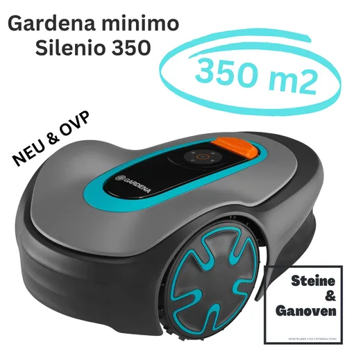 Gardena Mähroboter SILENO minimo 250 m - Intelligenter Rasenmäher mit Bluetooth App, leise mit nur 57 dB und perfekt für enge Passagen
