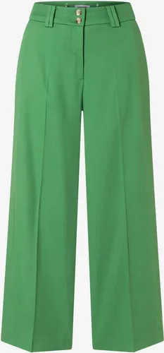 MORE&MORE Culotte Anzughose in Grün 42 - Elegante, weite Culotte mit Eingrifftaschen und Knopfverschluss. Ideal für Business und Freizeit, bietet hohen Tragekomfort durch den Materialmix aus Viskose und Baumwolle.