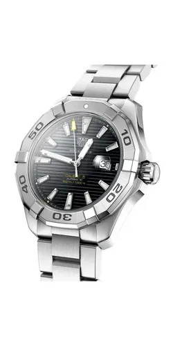 Tag Heuer Aquaracer WAY2010.BA0927 - Luxus Armbanduhr für Herren mit 300 m Wasserdichtigkeit, Edelstahlarmband und automatischem Uhrwerk – ideal für Sport und Alltag.